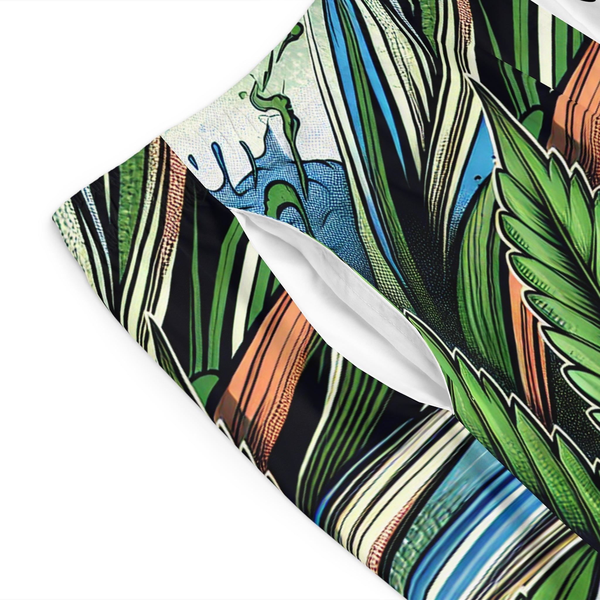 Summer Leaf Mens Shorts - 19028212412500668758 - Officially Baked