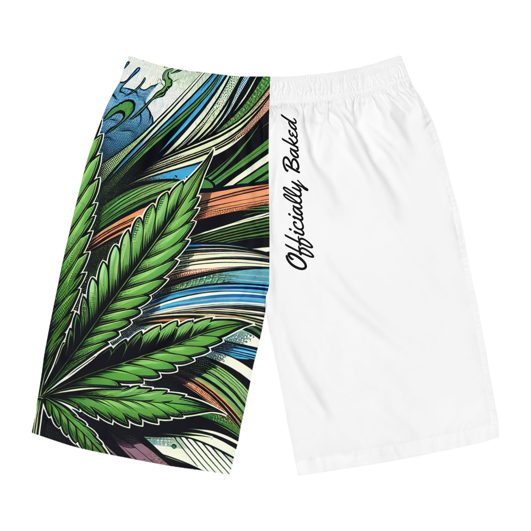 Summer Leaf Mens Shorts - 19028212412500668758 - Officially Baked