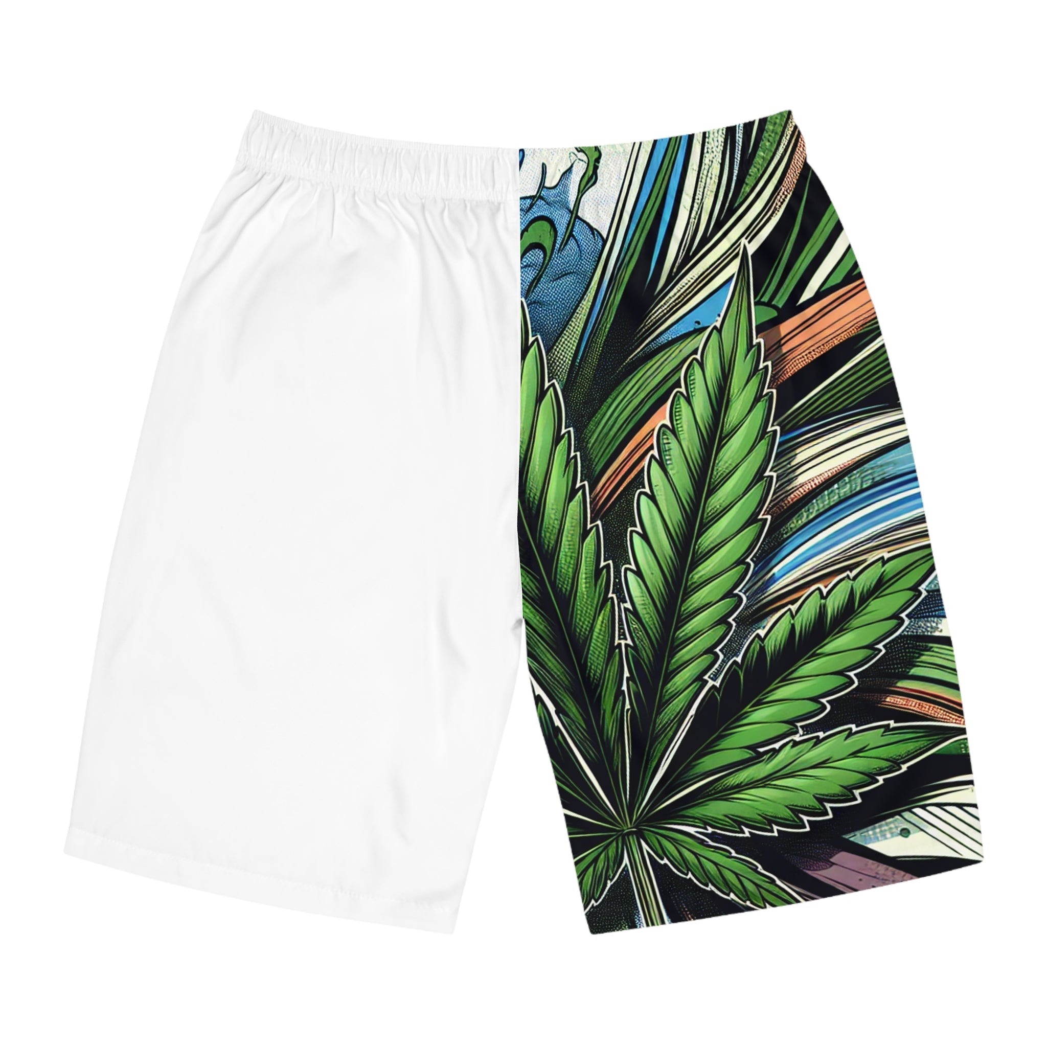 Summer Leaf Mens Shorts - 19028212412500668758 - Officially Baked