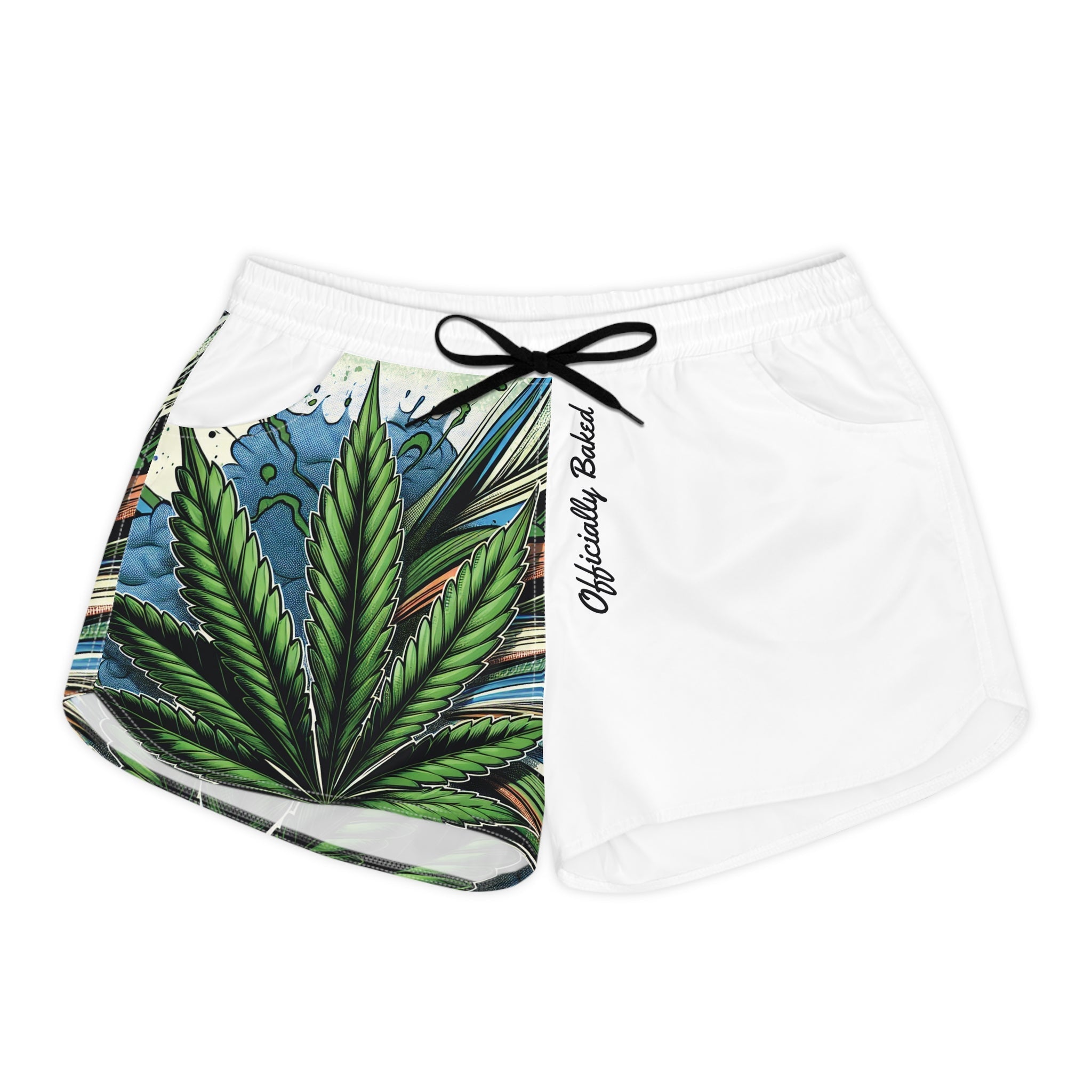 Summer Leaf Shorts Woman - 12015985932657606705 - Officially Baked